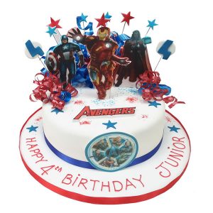 Avengers Birthday Cake