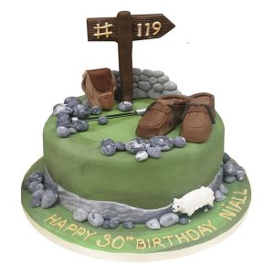 Hillwalking Birthday Cake