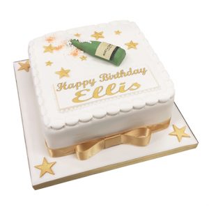 Champagne Birthday Cake3